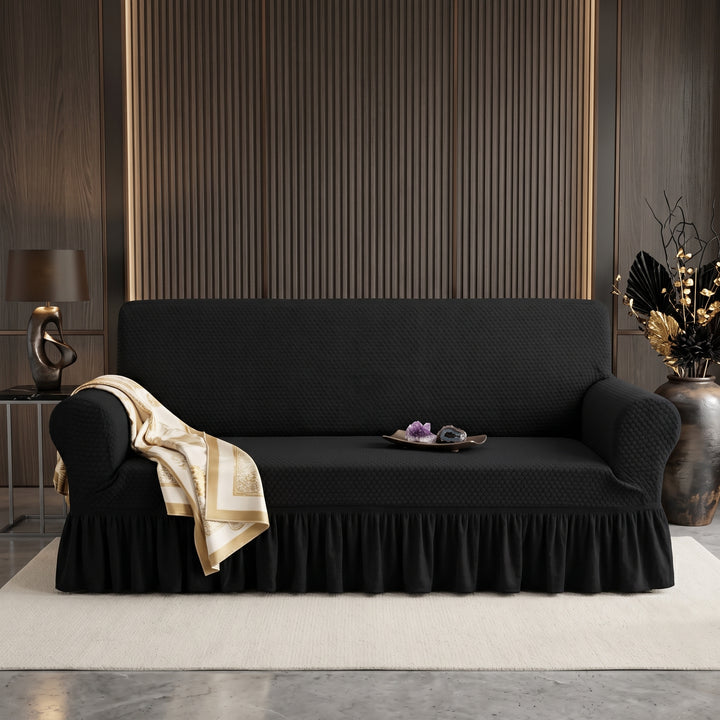 BLACK TURKISH SOFA COVER