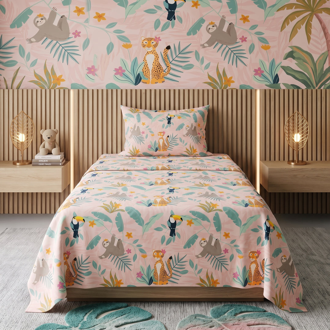 JUNGLE ANIMAL- Kids BEDSHEET SET