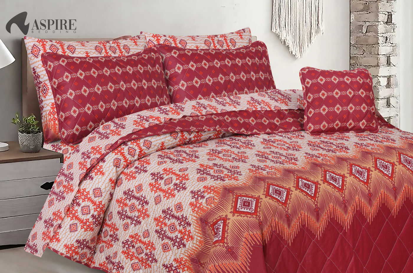 VEDA COMFORTER SET - 7 PCS