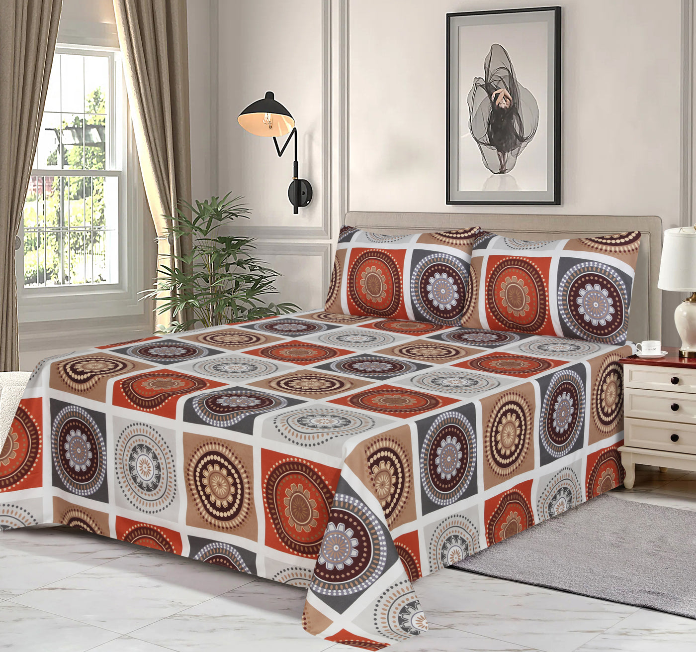 BARCEL bedsheet set - 3 pcs