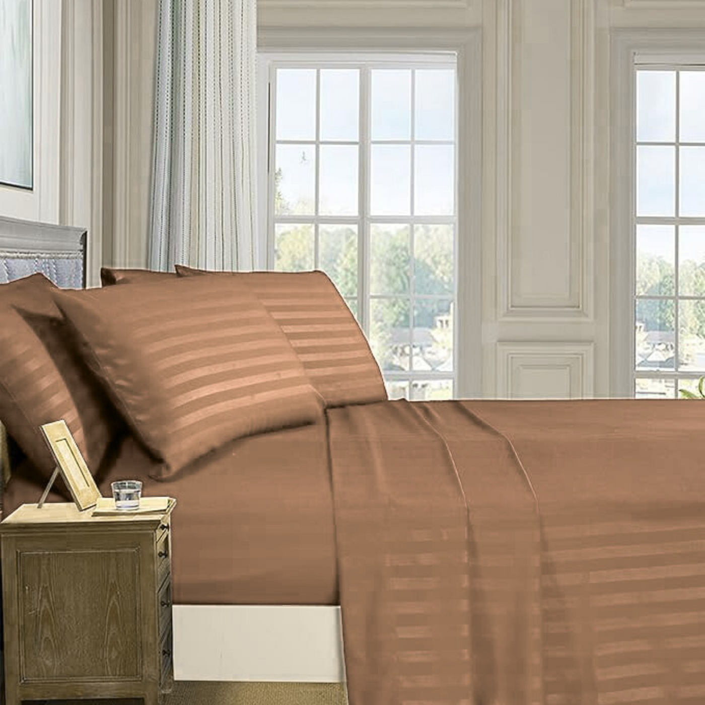 SKIN BEDSHEET SET - 5 PCS (SATIN)