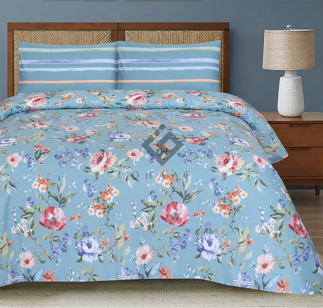 FLEUR BEDSHEET SET - 3 PCS (PREMIUM)