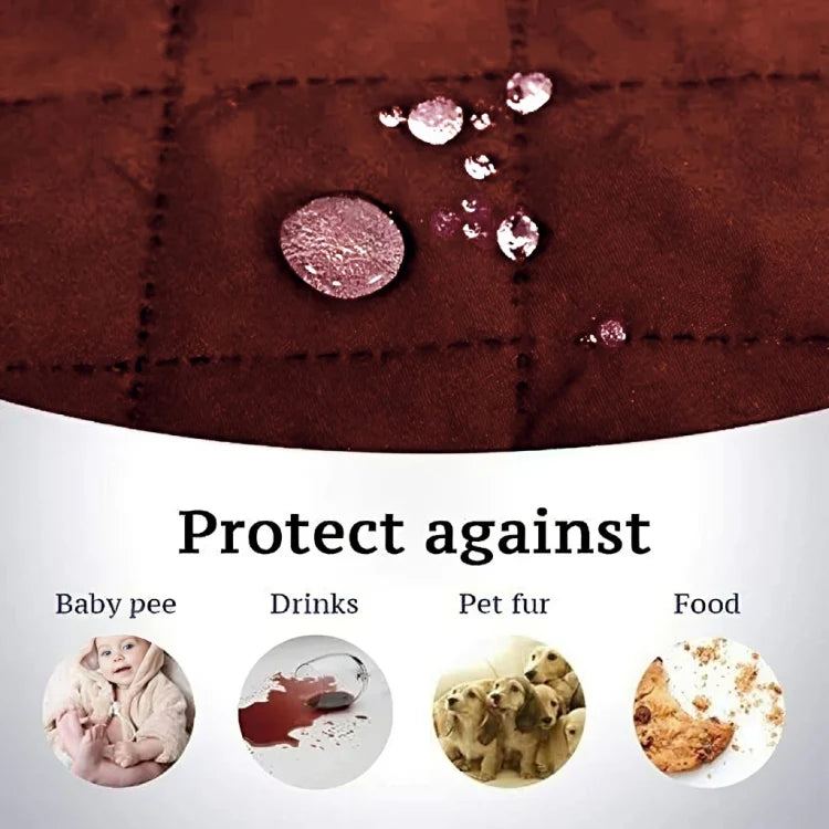 D.BROWN WATERPROOF QUILTED SOFA COVER