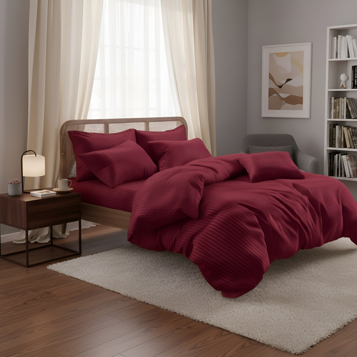 RED STRIPE  RAZAI SET - 8 PCS