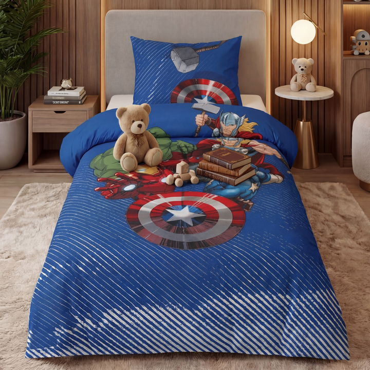 captain shield- Kids bedsheet set