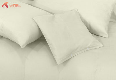 IVORY LUXURY DUVET SET- 8 PCS