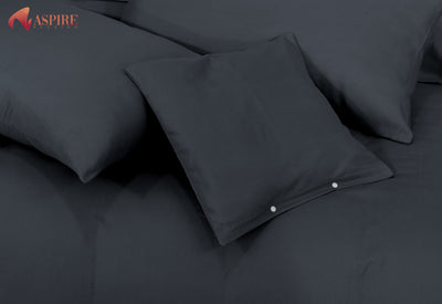 GREY LUXURY DUVET SET- 8 PCS