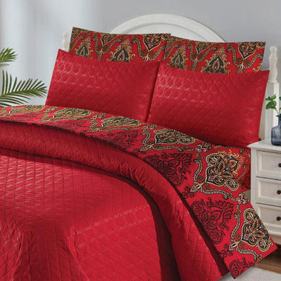 VIVID COMFORTER SET- 6 PCS (PREMIUM)