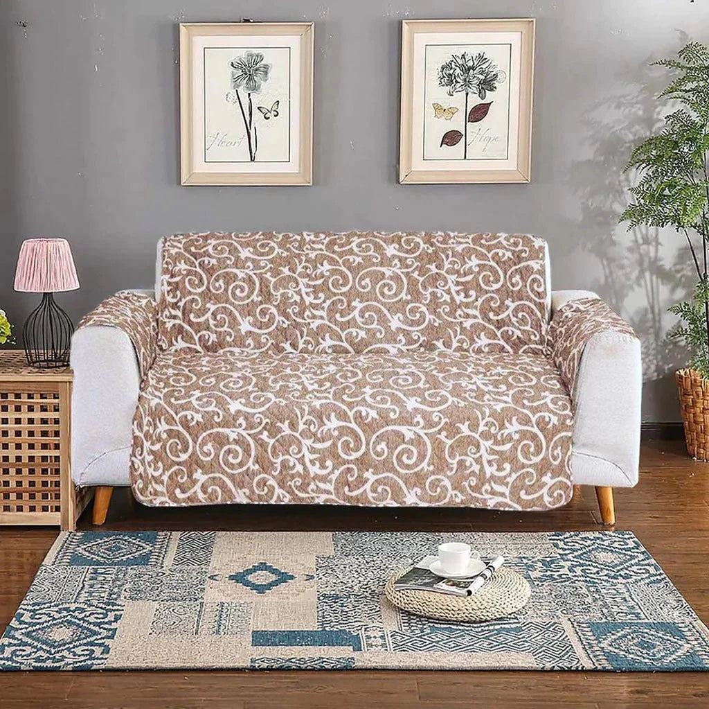 SKIN FLORAL QUILTED SOFA COVER