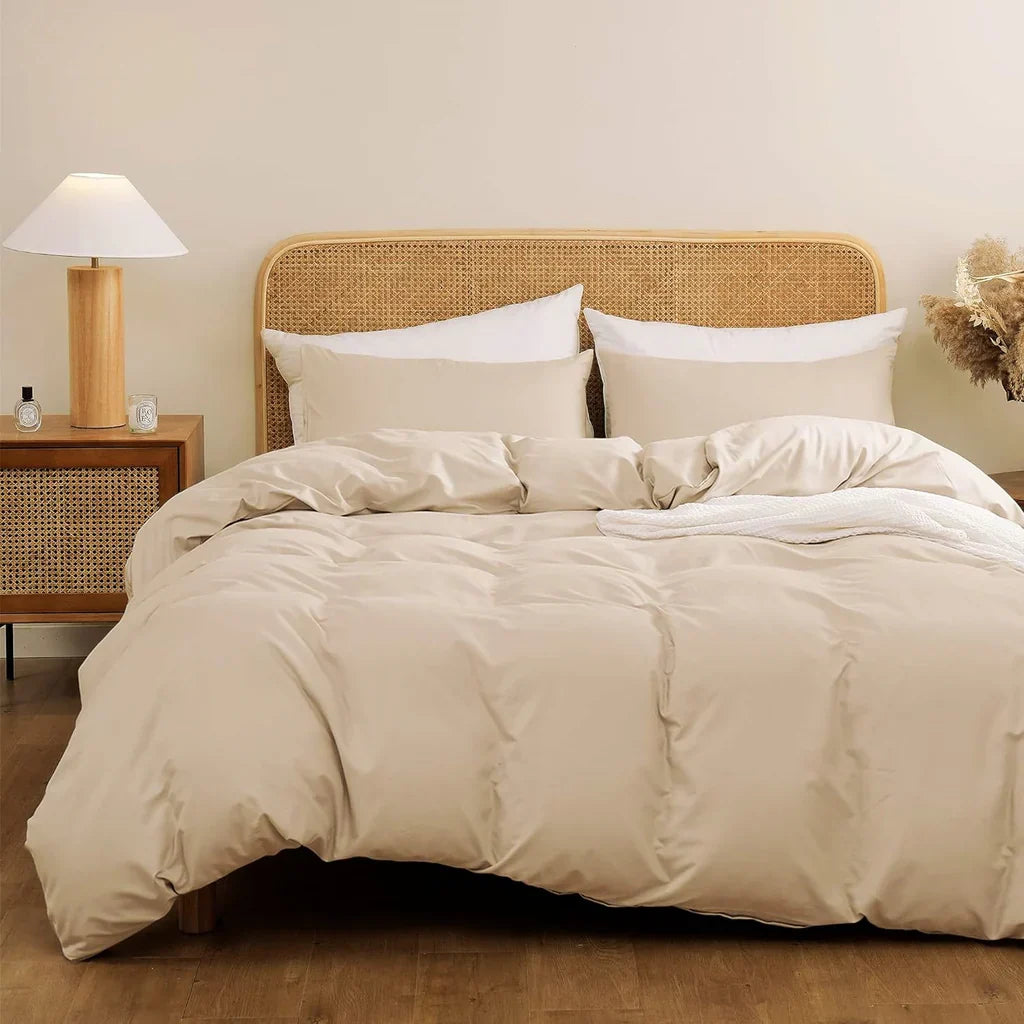 BEIGE DUVET SET - 3 PCS (PREMIUM)