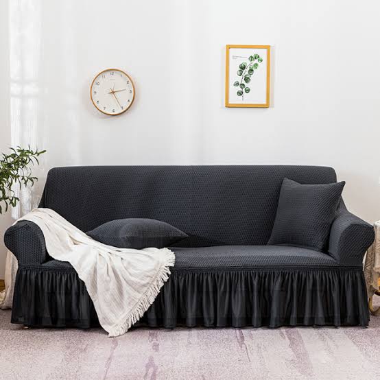 BLACK TURKISH SOFA COVER