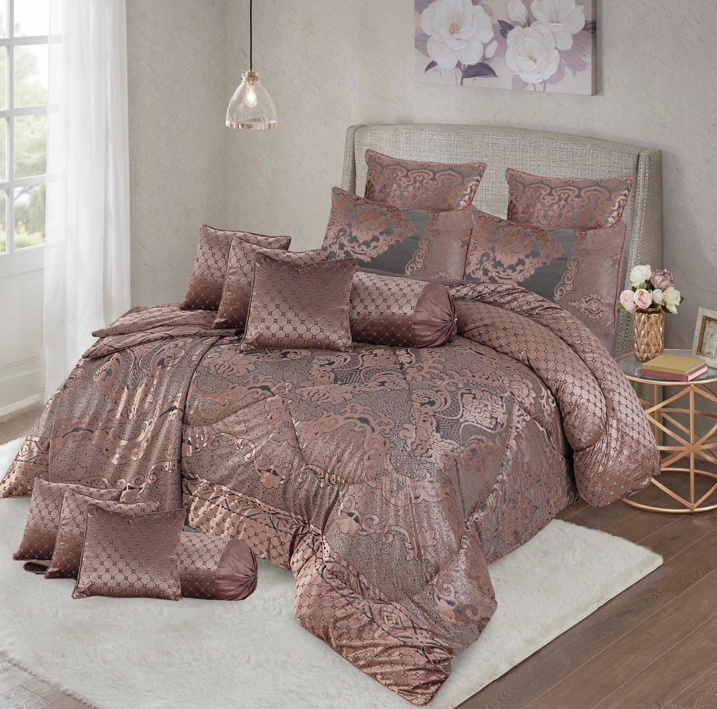 DELRIO COMFORTER SET - 14 PCS