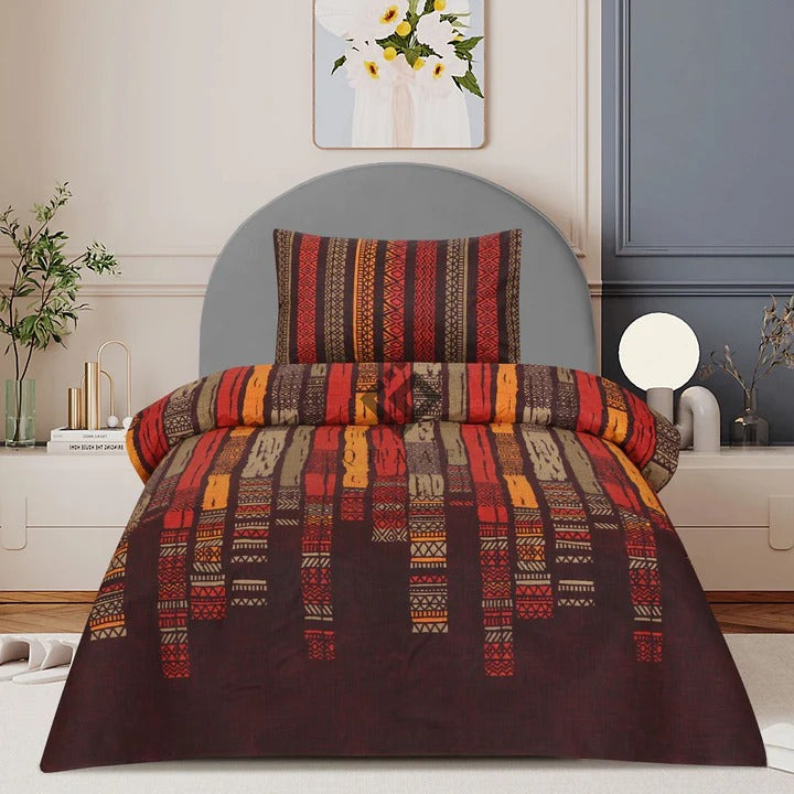 brick single bedsheet set