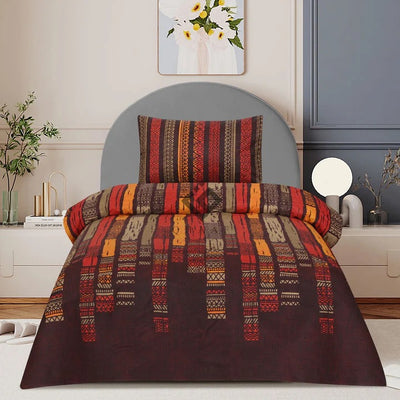 brick single bedsheet set