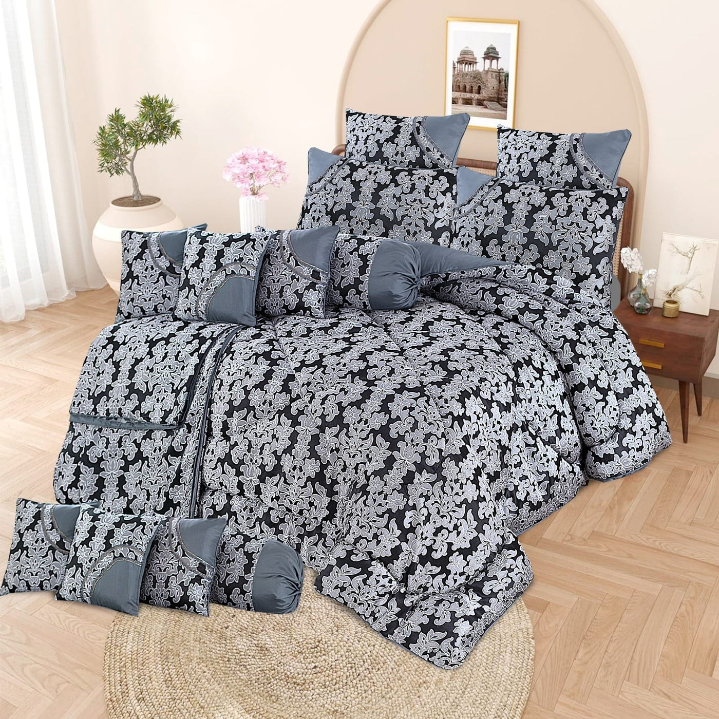 WALDOF COMFORTER SET - 14 PCS