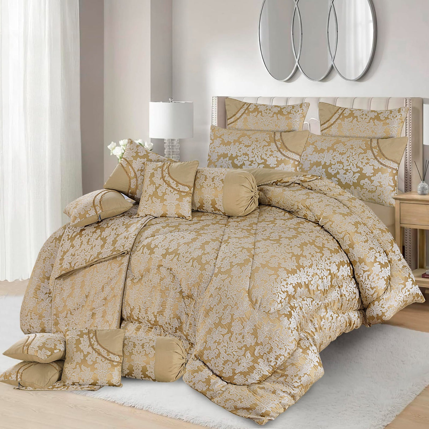 CLOVER COMFORTER SET - 14 PCS