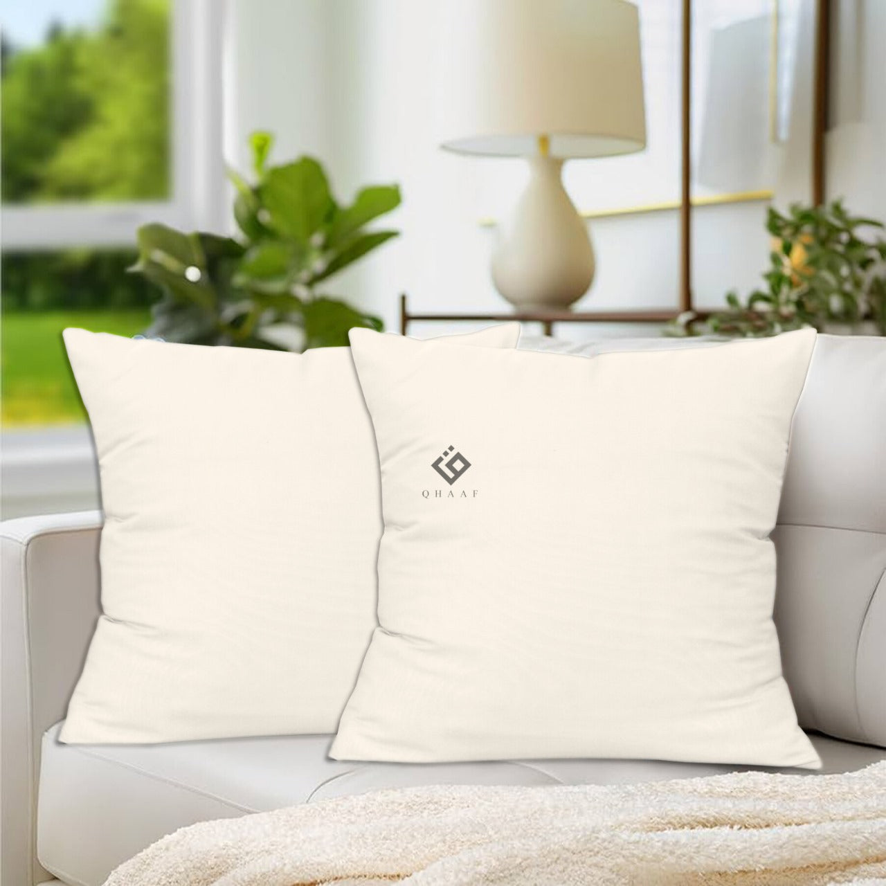 IVORY DYED CUSHION COVER (PACK OF 2)