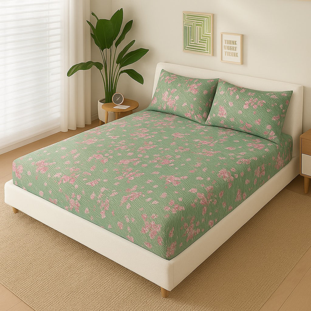 MANDORA FITTED SHEET - (PREMIUM)
