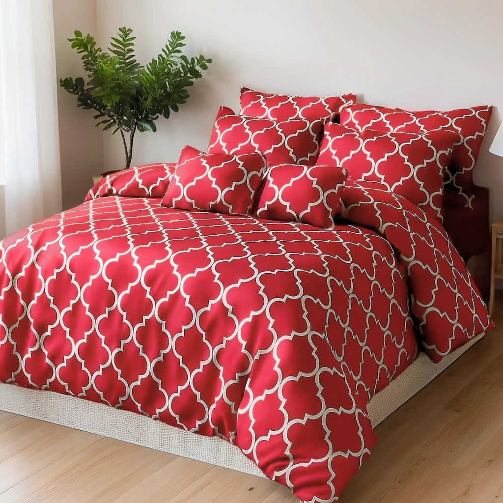 MAUVE DUVET COVERS  SET - 8 PCS (PREMIUM)