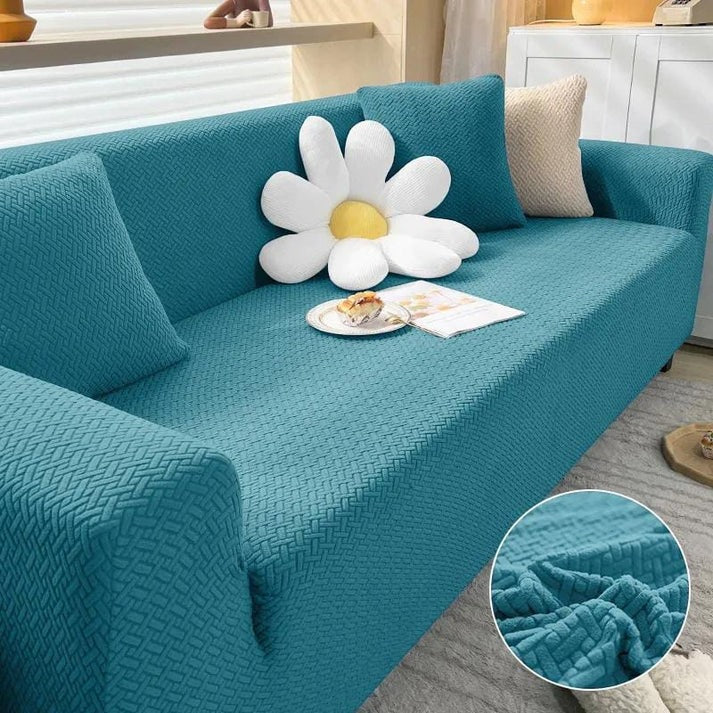 ZINC STRIPE JACQUARD SOFA COVERC