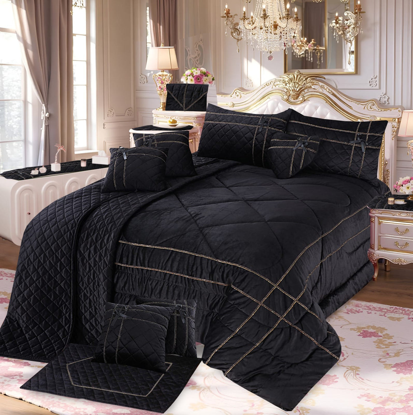 AVELYN COMFORTER SET - 14 PCS