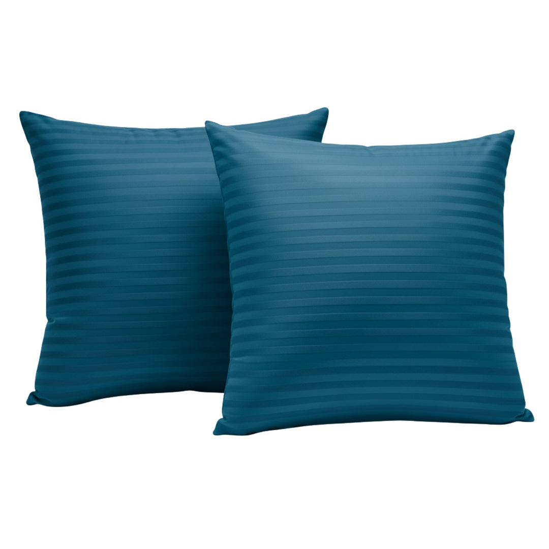 ZINC SATIN STRIPE CUSHION COVER (PACK OF 2)