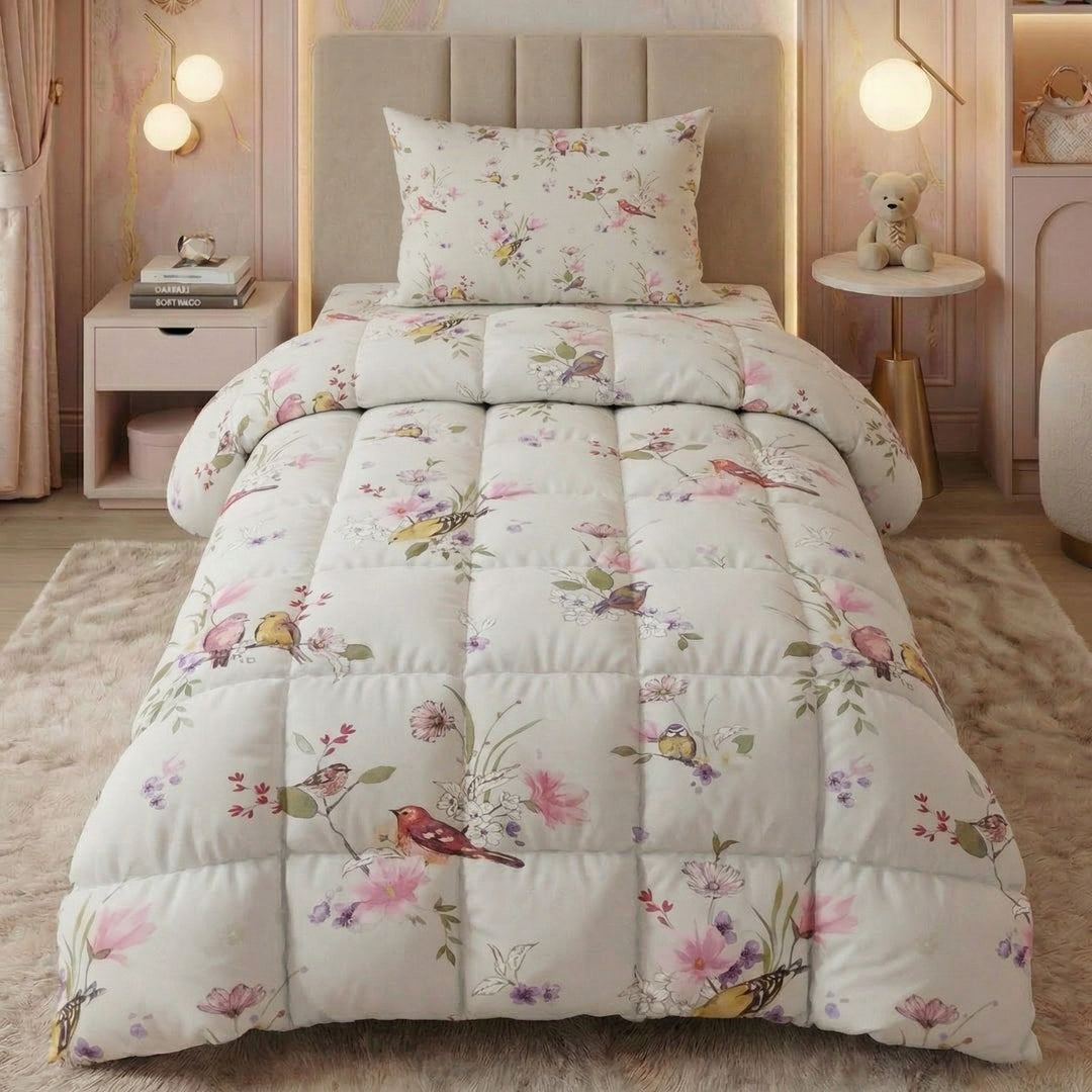 SPARROW BIRD KIDS Comforter Set- 3 Pcs