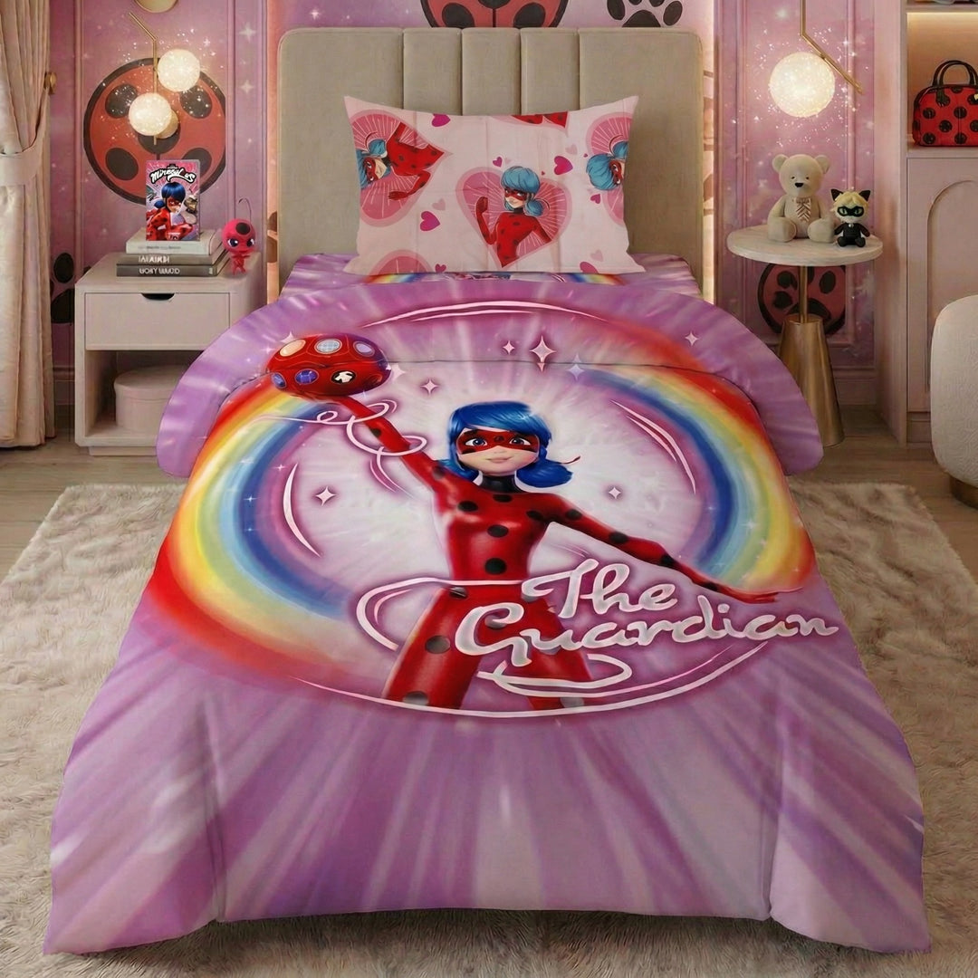 MIRACULUS LADY BUG KIDS BEDSHEET Set- 2 Pcs