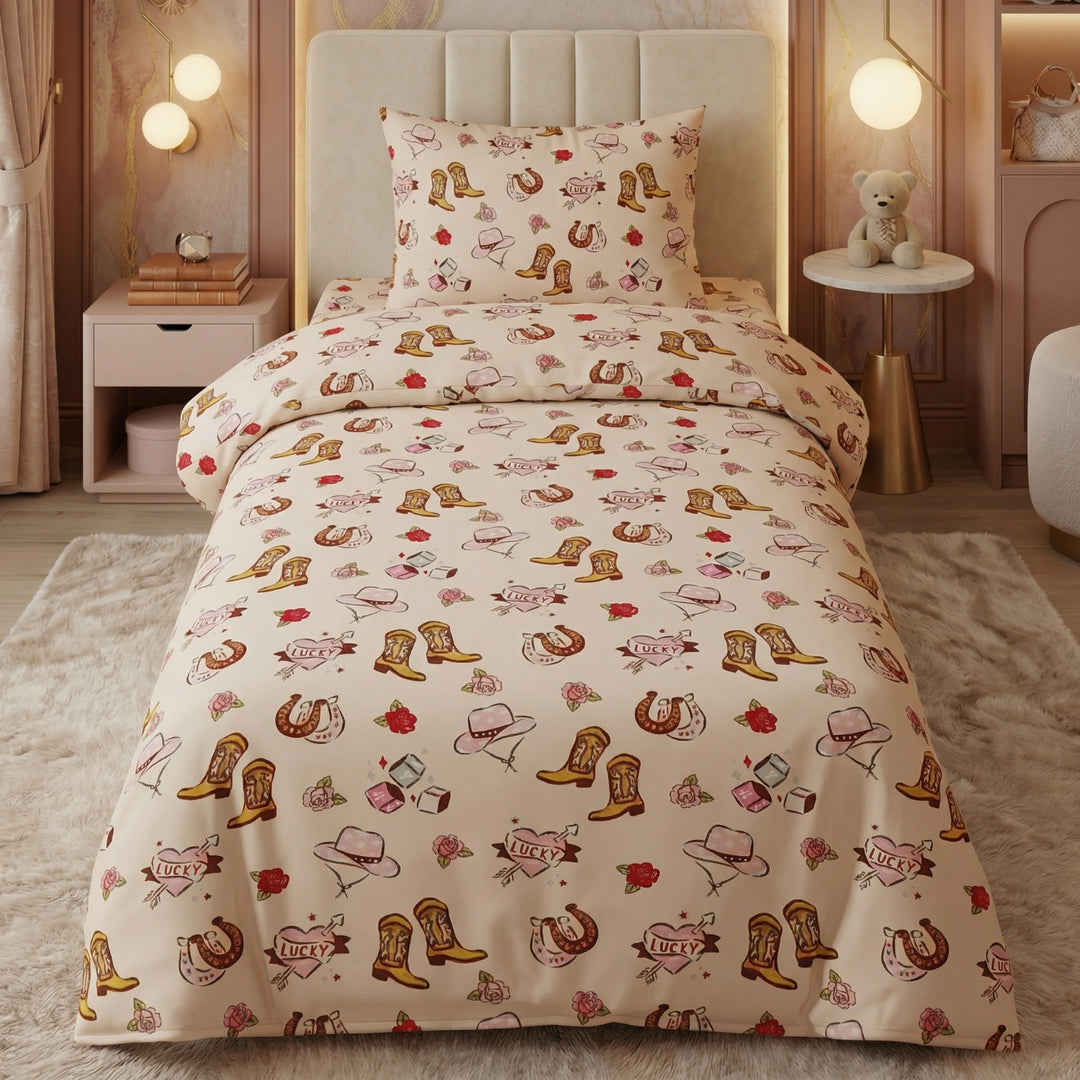 CAP SHOES-KIDS BEDSHEET SET