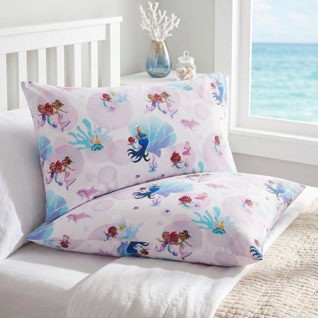 MERMAID PINK PILLOW COVERS (PACK OF 2)