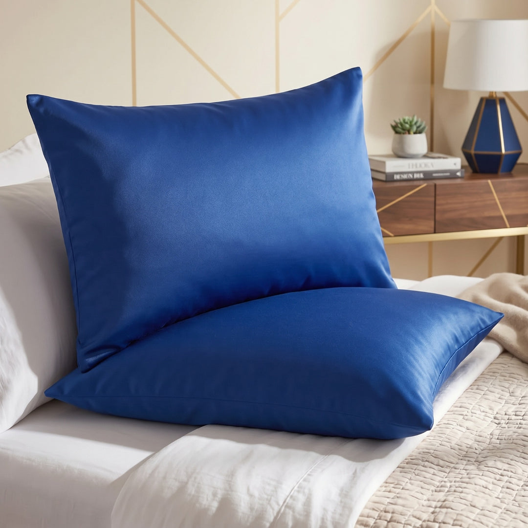 BLUE  DYED PILLOW COVERS
