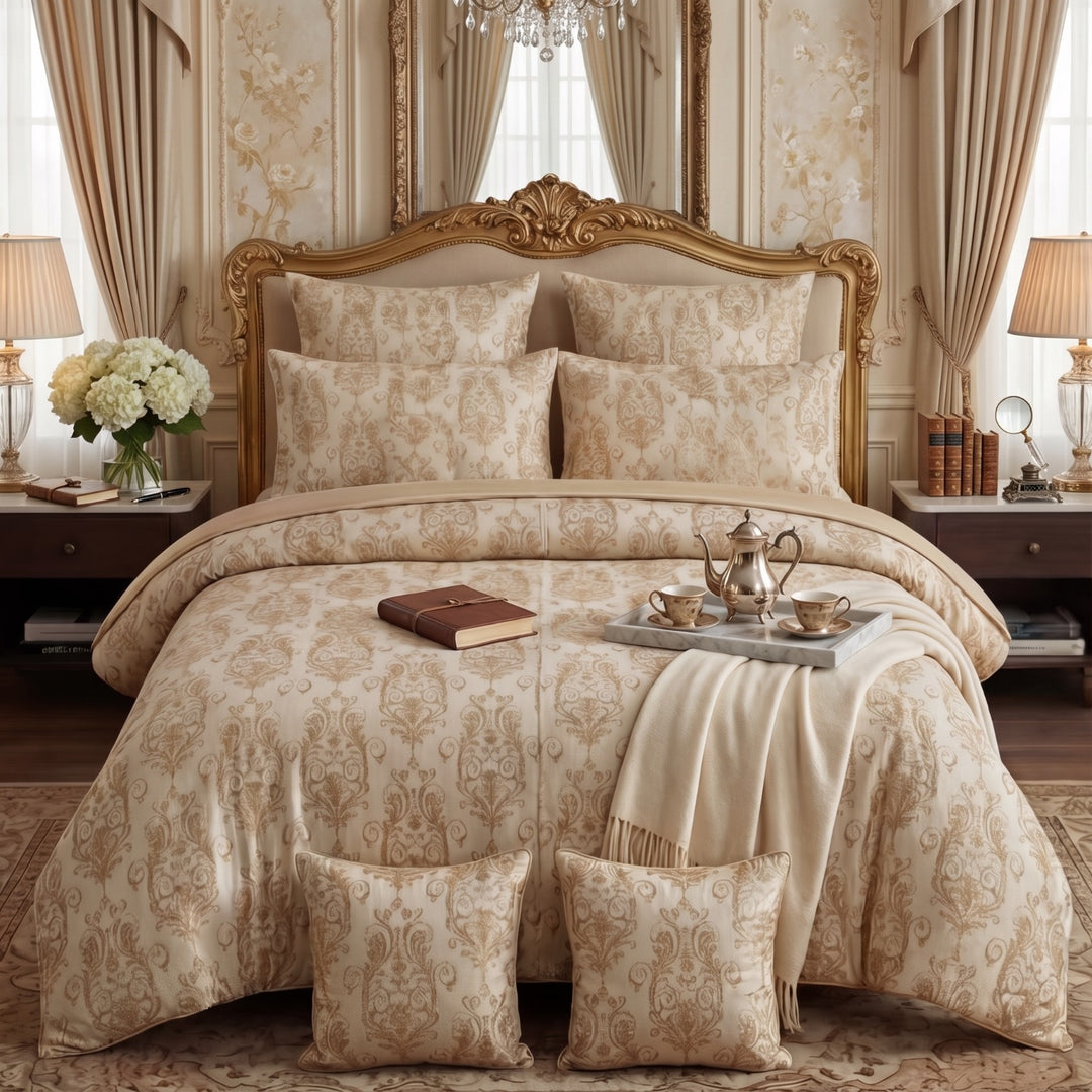 FLOWER/L.SKIN VELVET DUVET COVERS SET 8 PCS