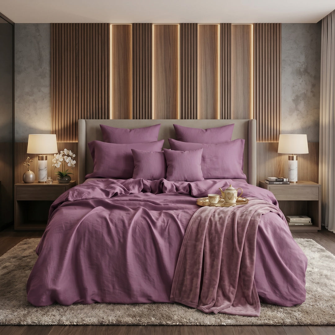 PLUM LUXURY DUVET COVERS SET- 8 PCS