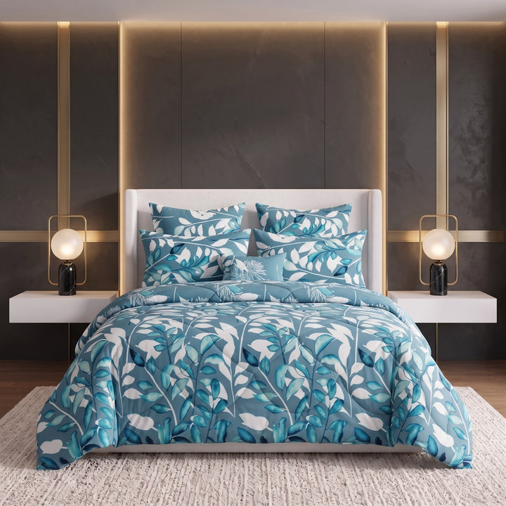 BLUE ZURIC Comforter set- 7 pcs