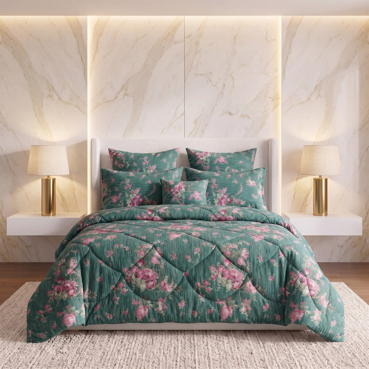 MANDORA Comforter Set- 7 Pcs
