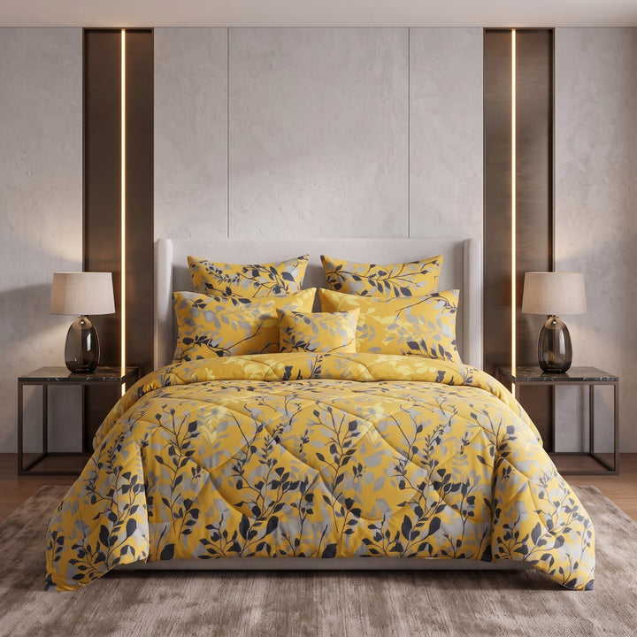 CROCUS Comforter Set- 7 Pcs