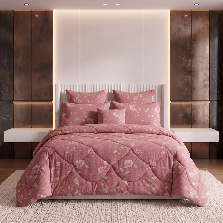 LEAFY Comforter Set- 7 Pcs
