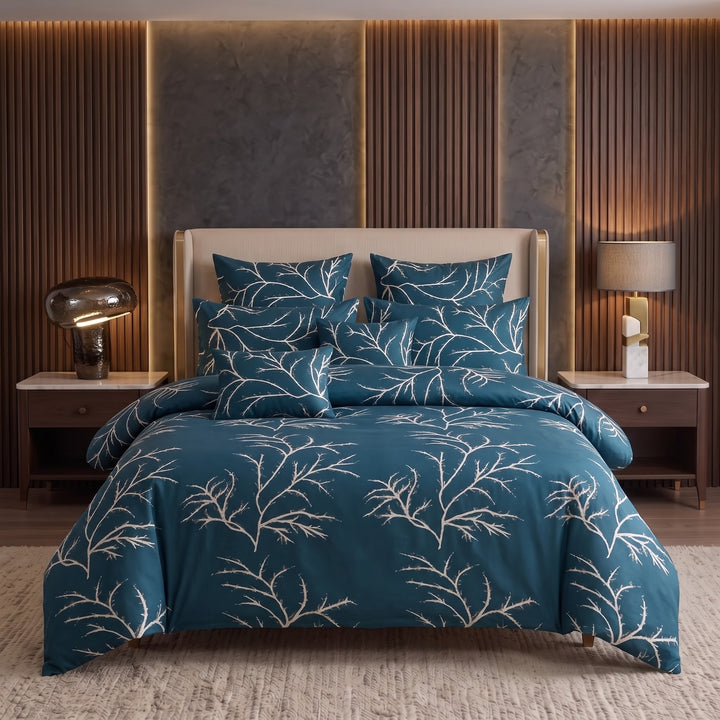 GREY BUNCH DUVET COVERS  SET - 8 PCS (PREMIUM)