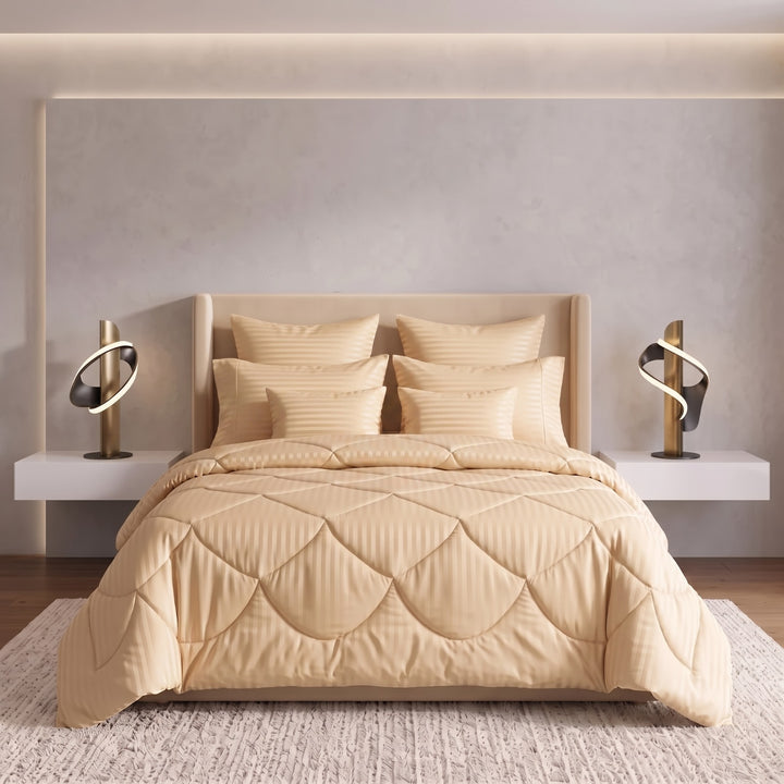 SKIN stripe Comforter Set- 8 Pcs