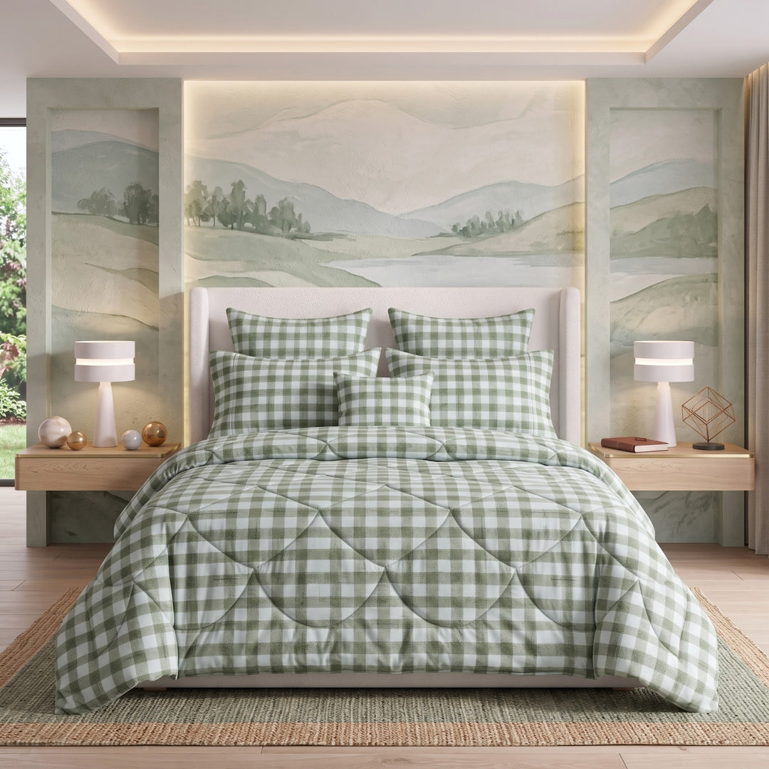 LEESA Comforter Set- 7 Pcs