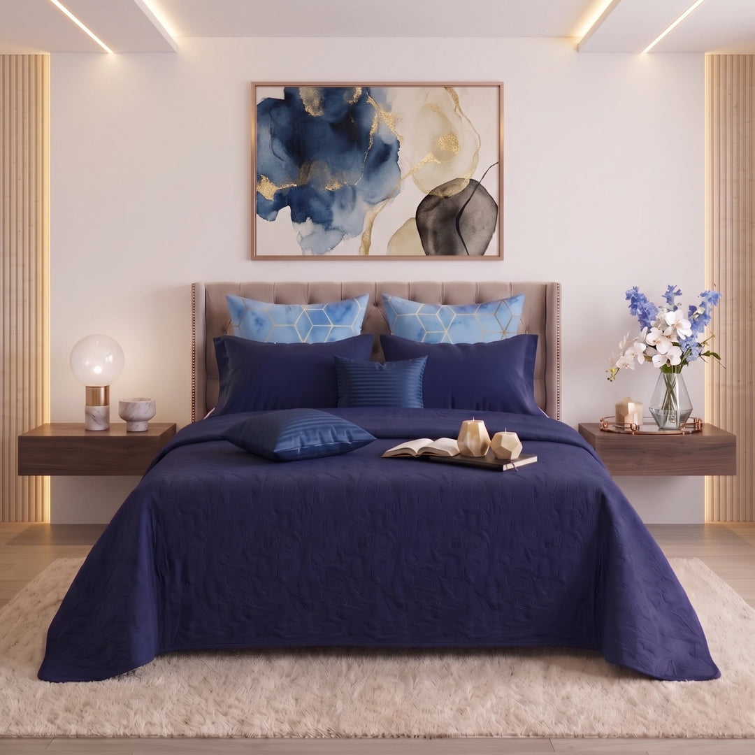 YALE BLUE SKYWHISPER Comforter Set- 8 Pcs