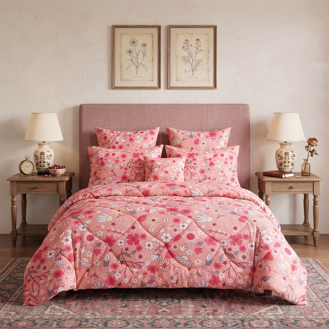 ROZI Comforter Set- 7 Pcs