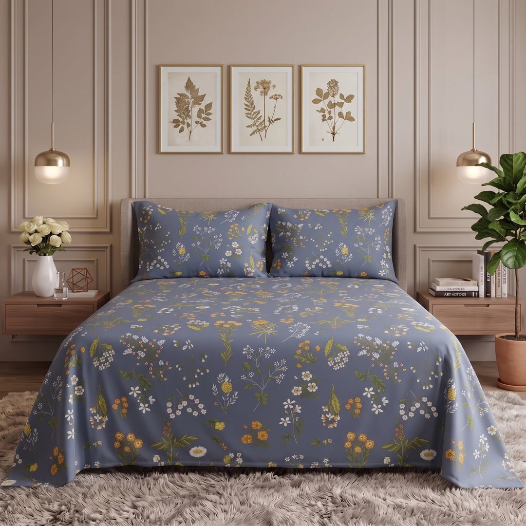 ZINNIA  bedsheet set - 3 pcs