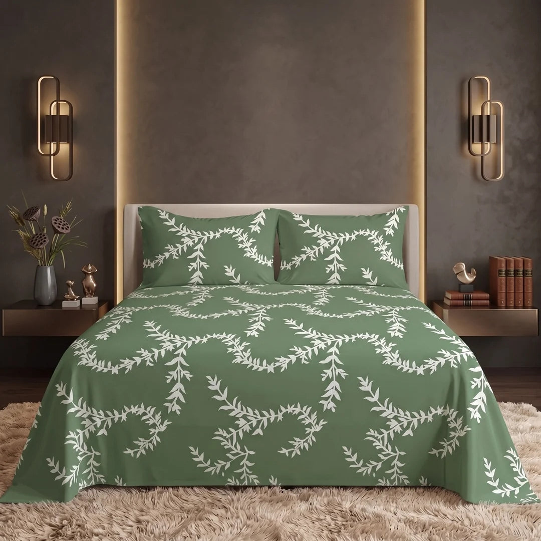 EVER GREEN bedsheet set - 3 pcs