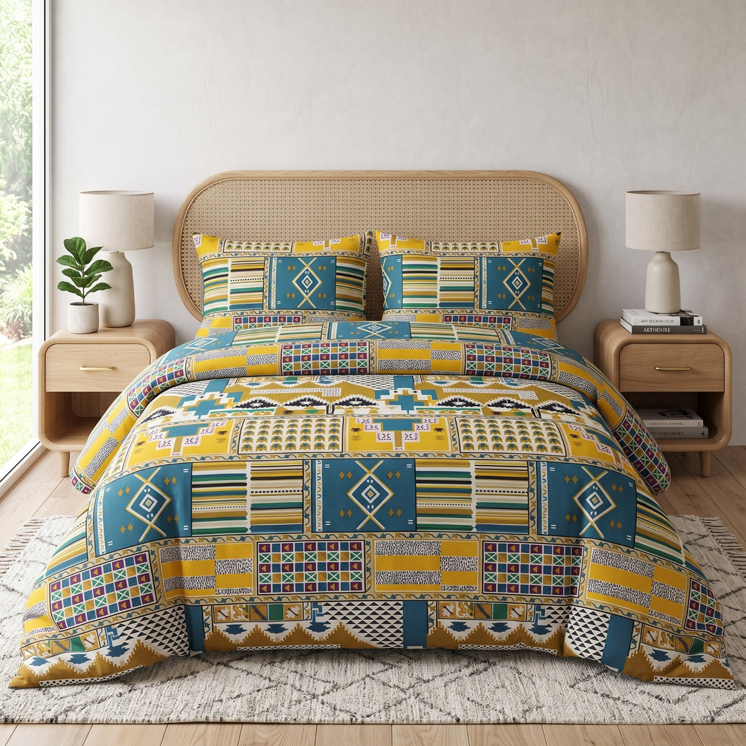 LIME BEDSPREAD SET - 3 PCS (PREMIUM)