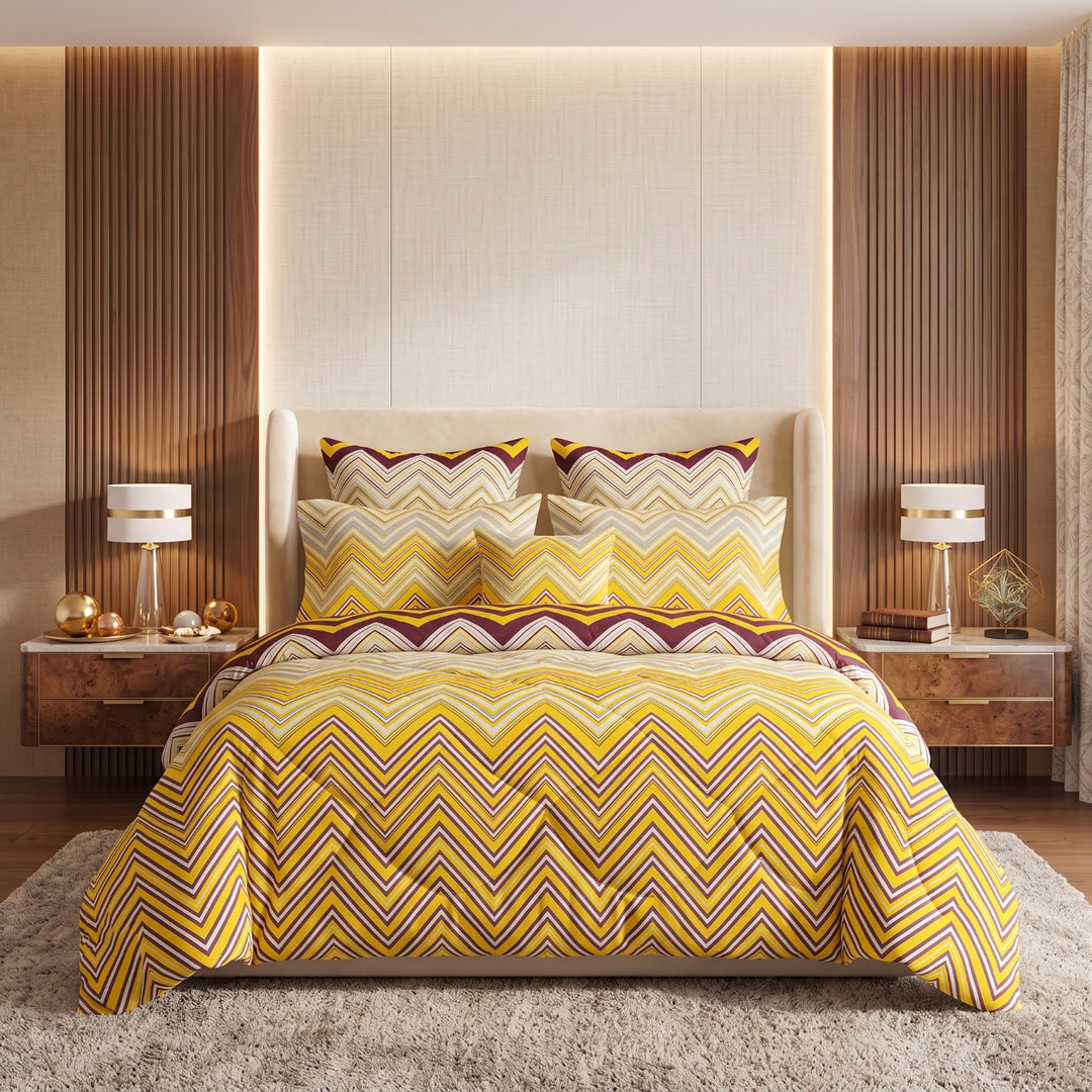 LIME Comforter Set- 7 Pcs