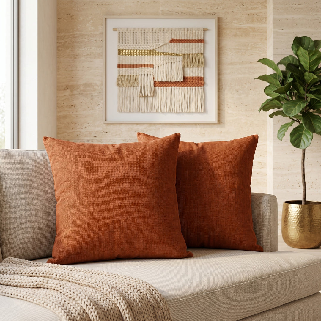 COPPER DYED VELVET CUSHION COVER (PACK OF 2)