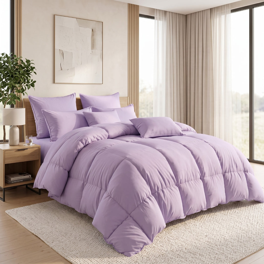 L.PURPLE DYED RAZAI SET - 8 PCS