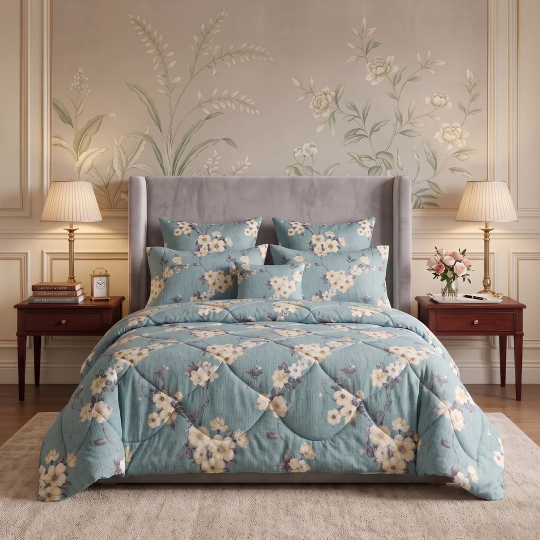 PLEVEN Comforter Set- 7 Pcs