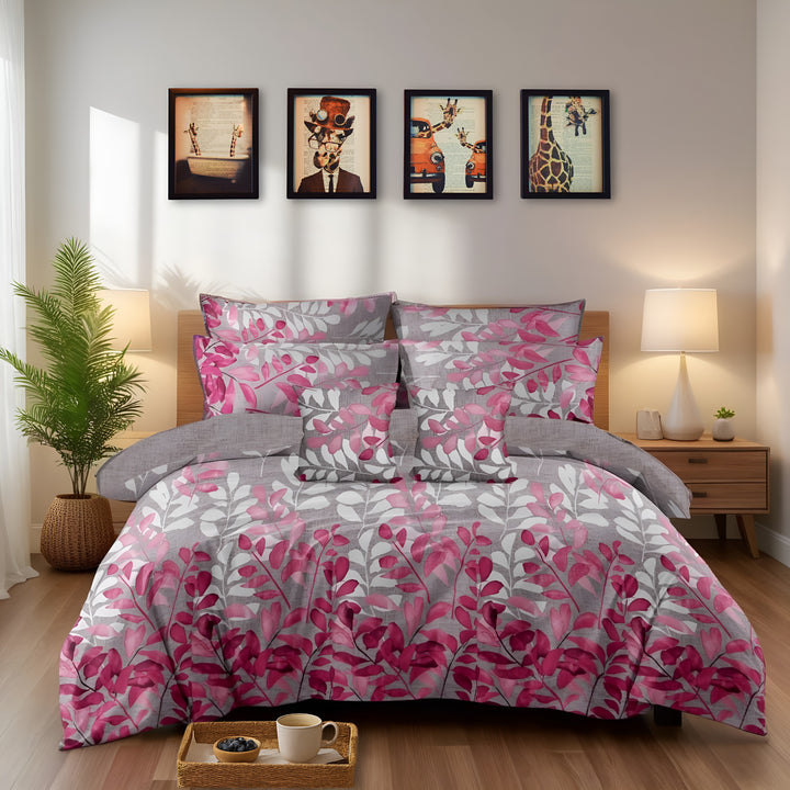 PINK ZURIC  DUVET COVERS  SET - 8 PCS (PREMIUM